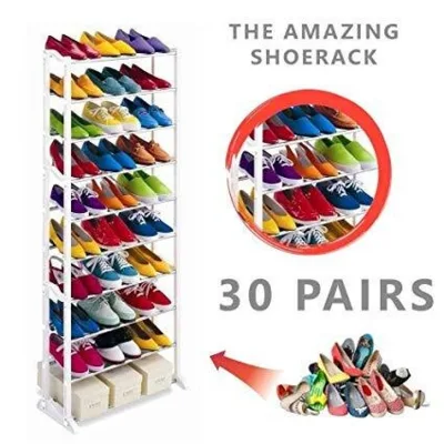 Стелаж за 30 чифта обувки- amazing shoe rack подвижен