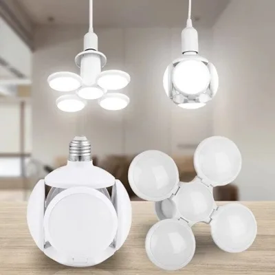 LED лампа с форма на футболна топка сгъваема
