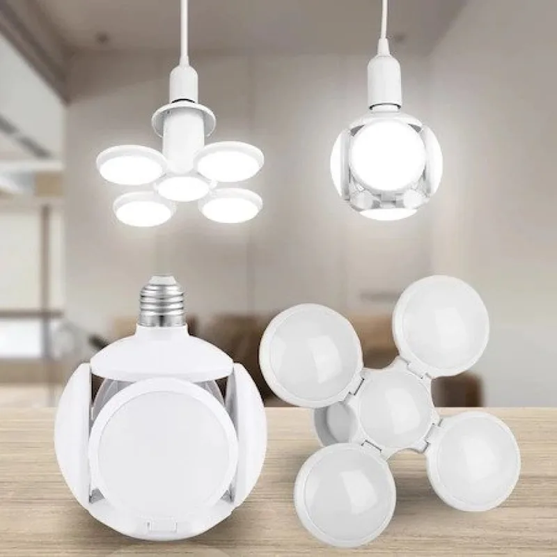 LED лампа с форма на футболна топка сгъваема