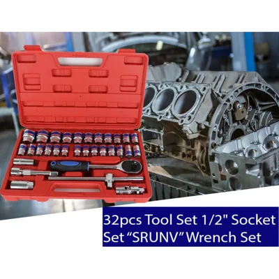 Гедоре комплект с вложки 1/2" 32 части SRUNV SR-1011 с