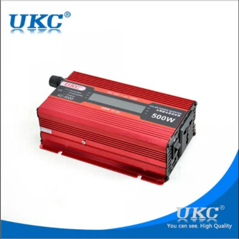 Автомобилен инвертор с дисплей 12V-220V 500W KC-500D UKC