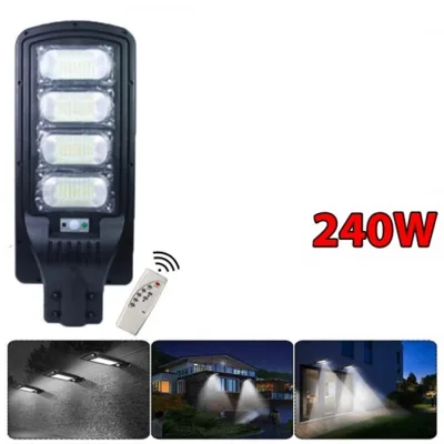 Улична LED 240W лампа със сензор движение соларна