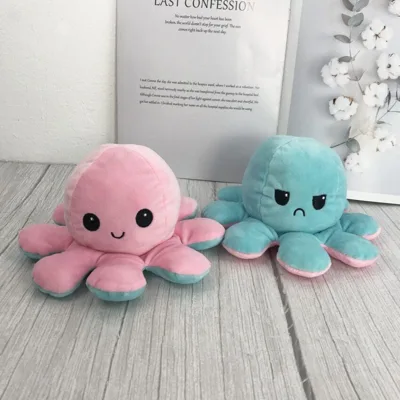Играчка октопод с две лица плюшена