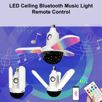 Музикална лампа/ LED крушка с дистанционно управление bluetooth