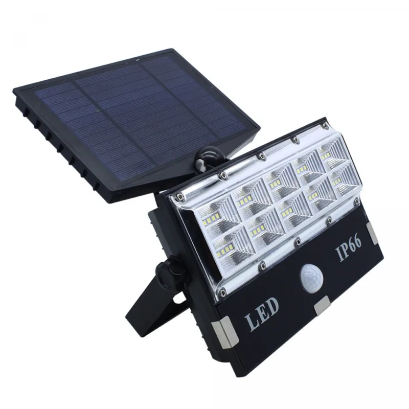 Прожектор T8501-COB 30W със слънчев панел и сензор за движение LED