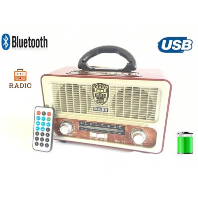 Винтидж)Радио Meier M-111BT FM, Bluetooth USB SD AUX ретро(