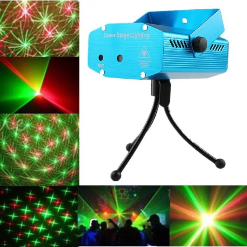 Диско пaрти лазер Mini Laser Stage Lighting мини