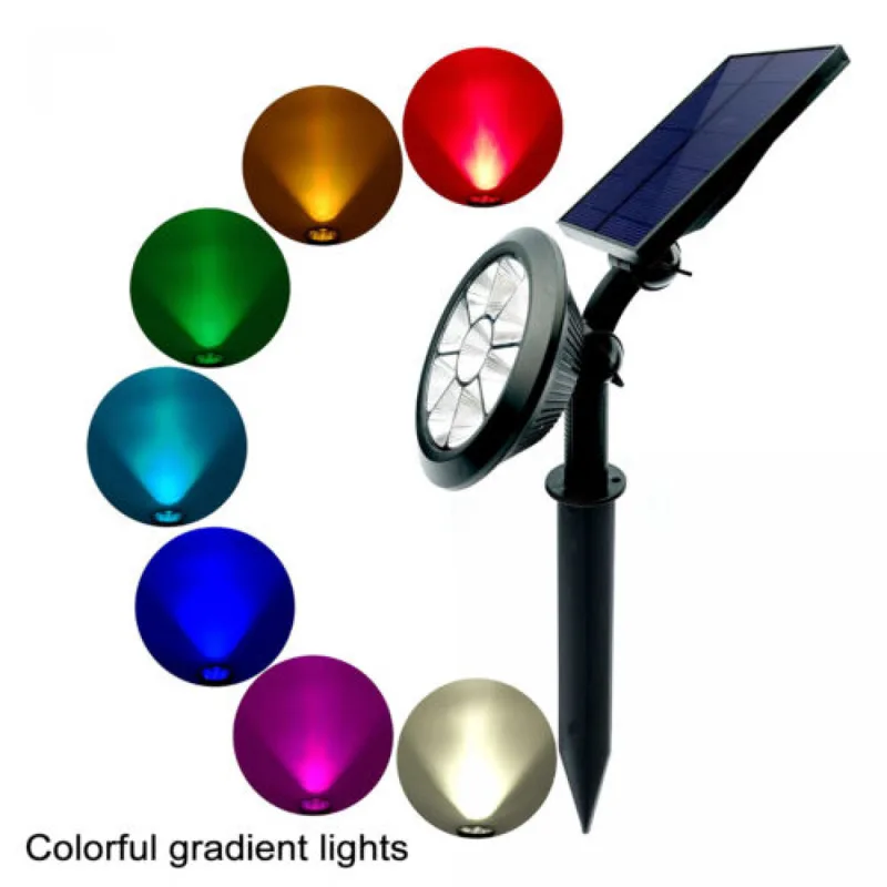 Градинска Соларна лампа със 7 цвята LED