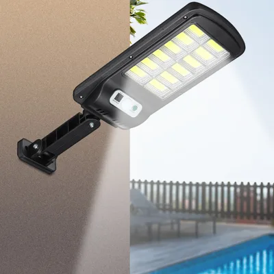 Улична лампа със сензор и дистанционно 12 COB LED соларна