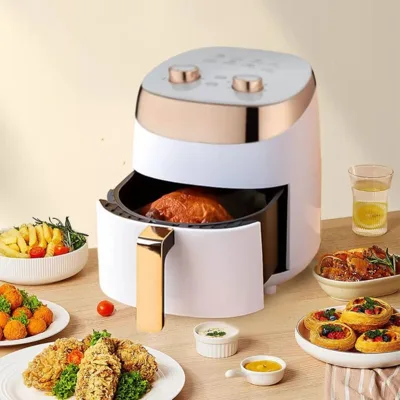 Компактен Air Fryer - Фритюрник с горещ въздух - 5 литра елегантен
