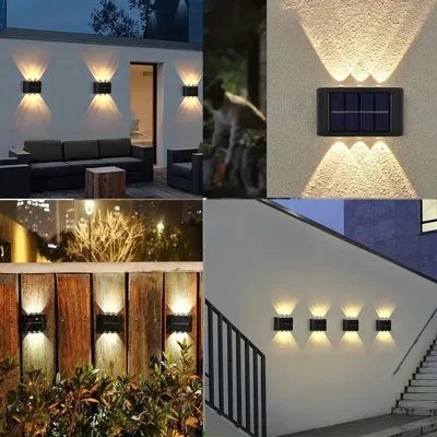 LED соларна градинска лампа фасадна
