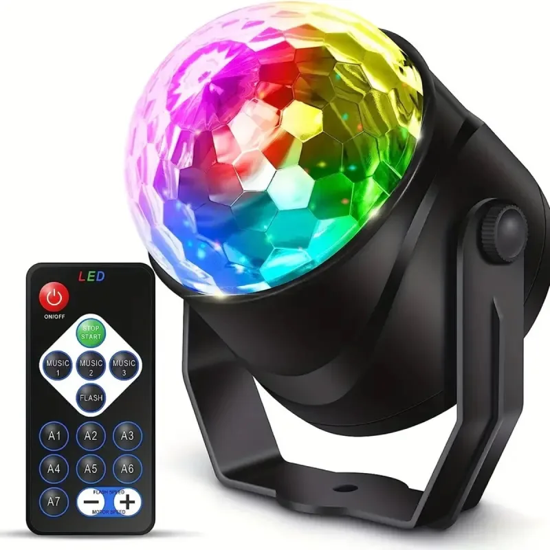 LED диско топка с USB захранване и 7 режима