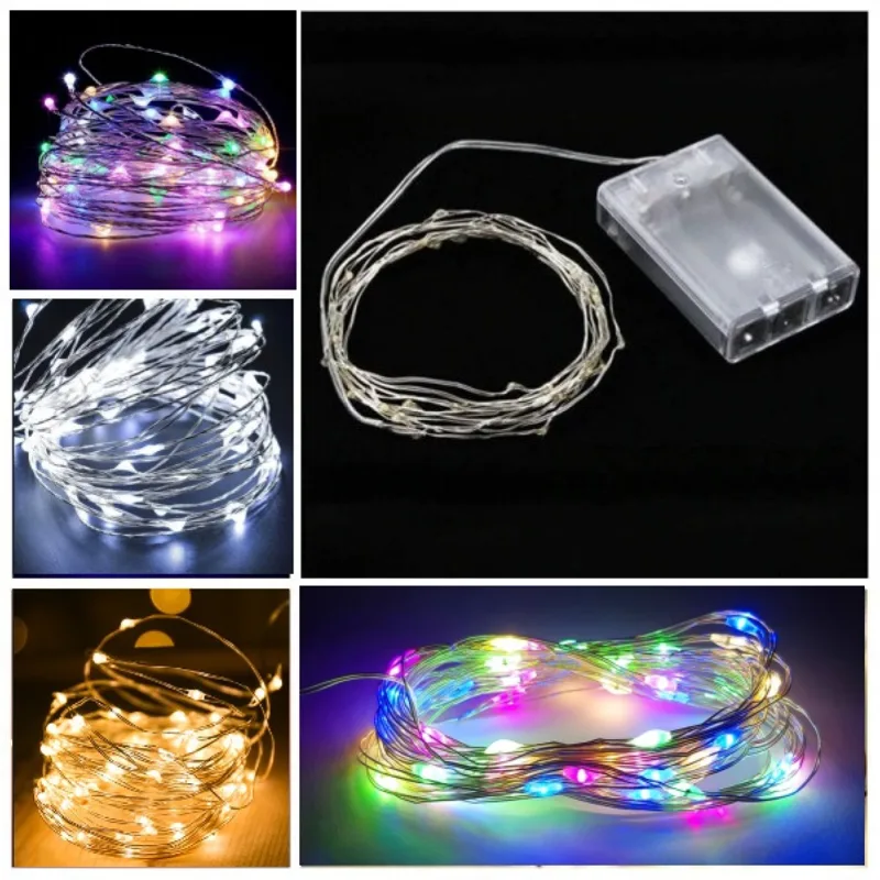 Коледни лампички на батерии LED