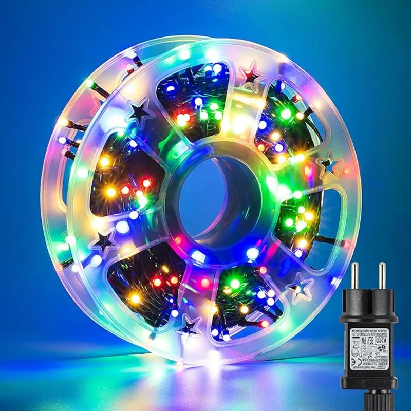 Коледни лампички 50 м на макара, 500 LED