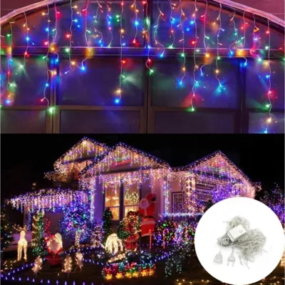 Коледна LED завеса 3 х 0,6 м, 96 диода