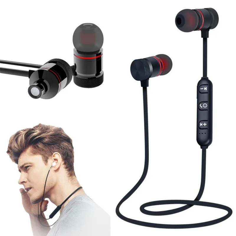 Bluetooth слушалки с магнит спортни
