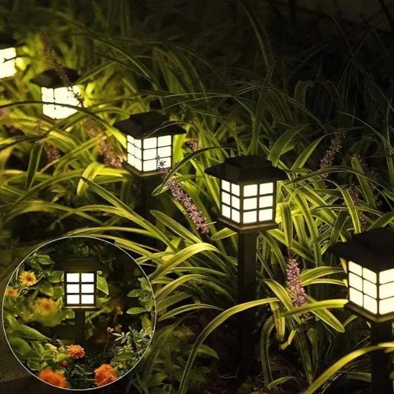 6 LED соларни градински лампи