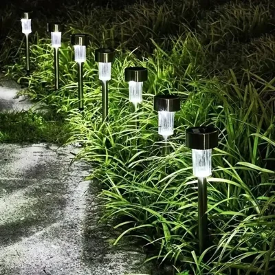 От 10 броя LED соларни лампи комплект