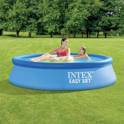 Надуваем басейн Intex Easy Set, 244х61 см
