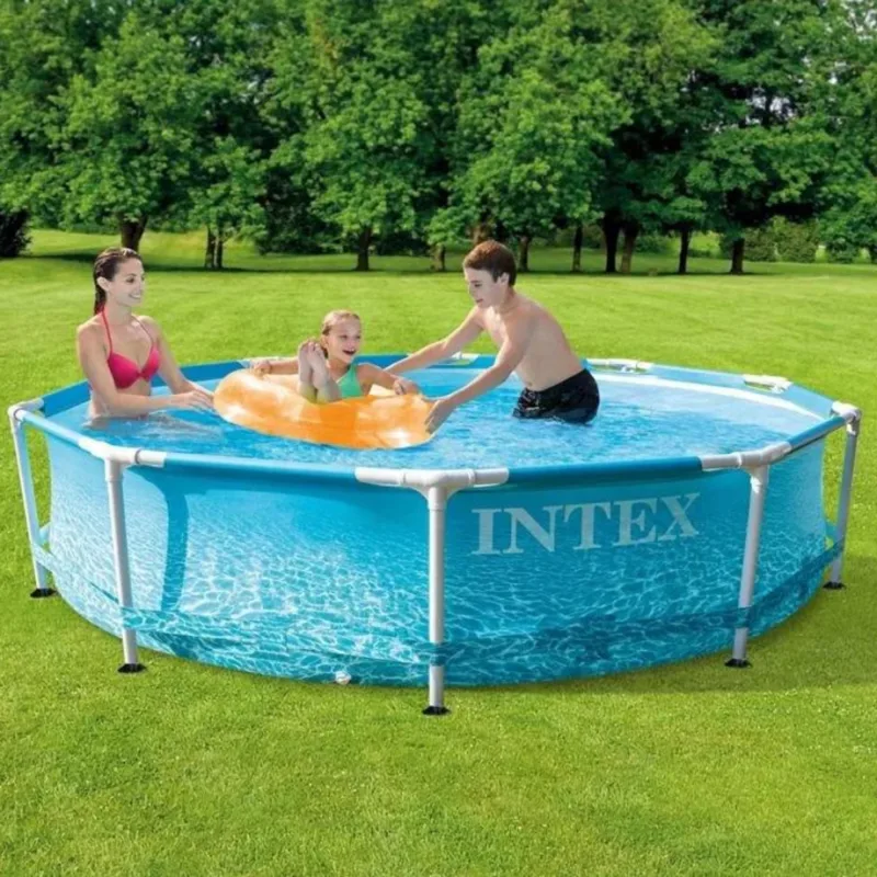 С метална рамка, помпа и филтър Intex - 305х76 см. басейн