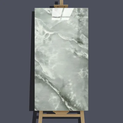 Декоративно пано за стена - тъмносив мрамор, 60 x 30 см. самозалепващо