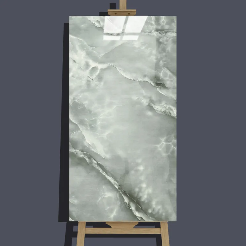 Декоративно пано за стена - тъмносив мрамор, 60 x 30 см. самозалепващо