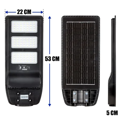 Улична лампа COB - 300 W соларна
