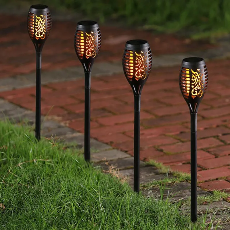 Соларни лампа тип факла с пламъчен ефект LED