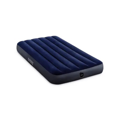 Надуваем дюшек INTEX Twin Dura-Beam Series Classic Downy 99x191x25 cm