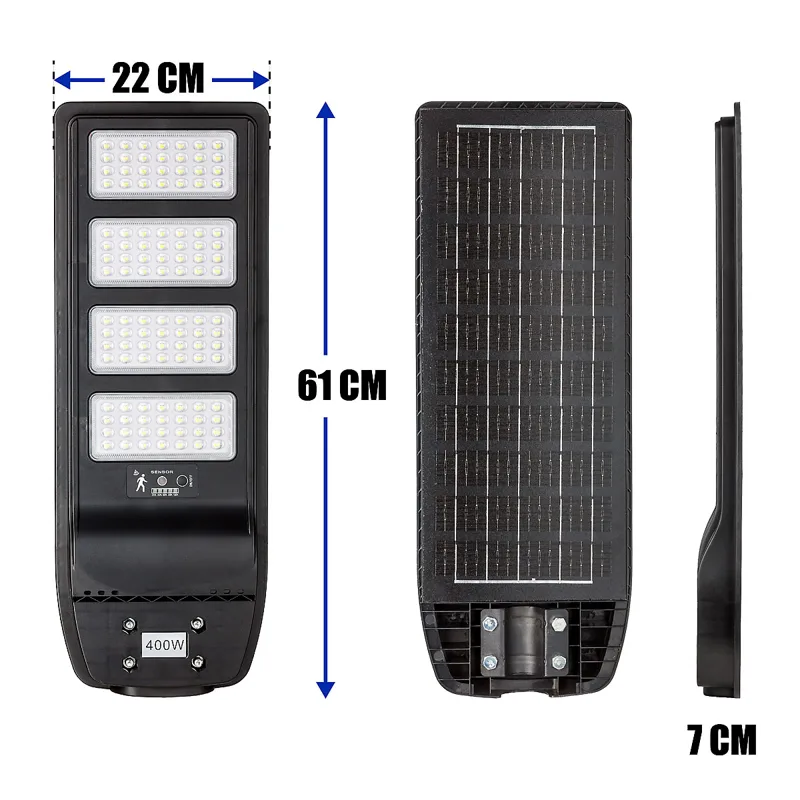 Улична лампа COB - 400 W соларна