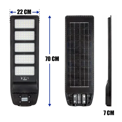 Улична лампа COB - 500 W соларна