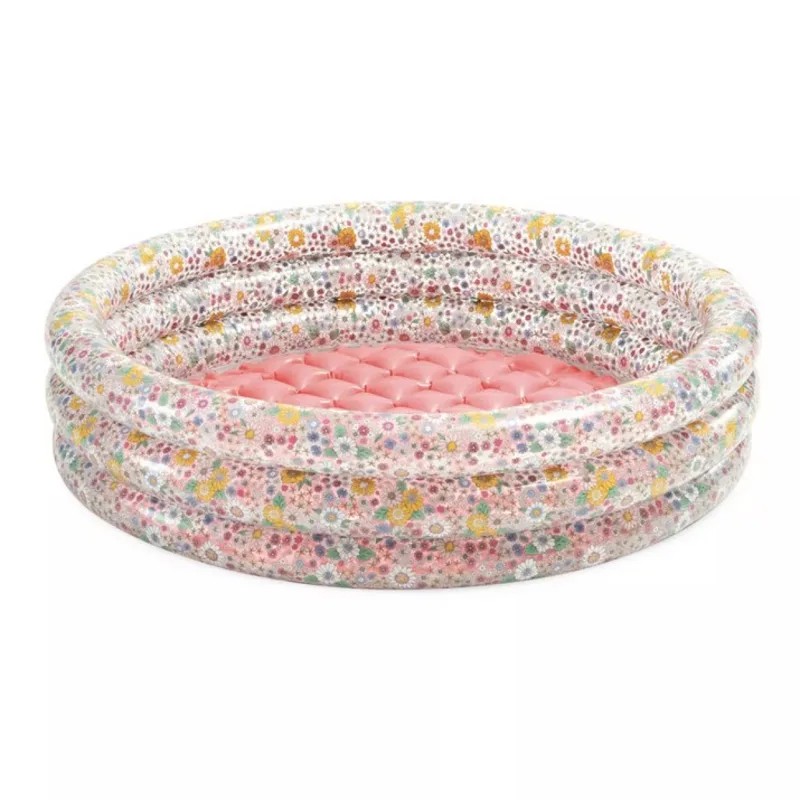 Надуваем басейн Intex Sweet Blossom 58427NP бебешки