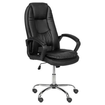 Президентски офис стол Carmen 6682-1 LUX, черен