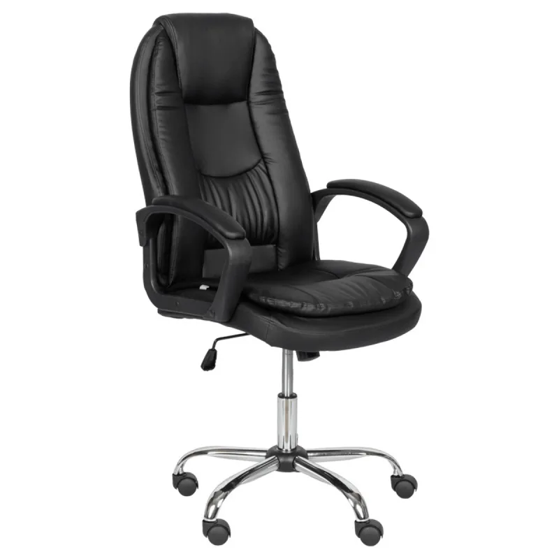 Президентски офис стол Carmen 6682-1 LUX, черен