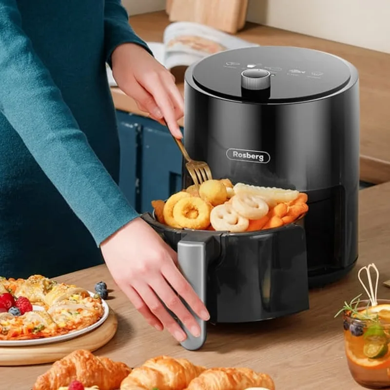 Фритюрник AirFryer Rosberg R51980Y, 1200 W, 2.5 л, Горещ въздух