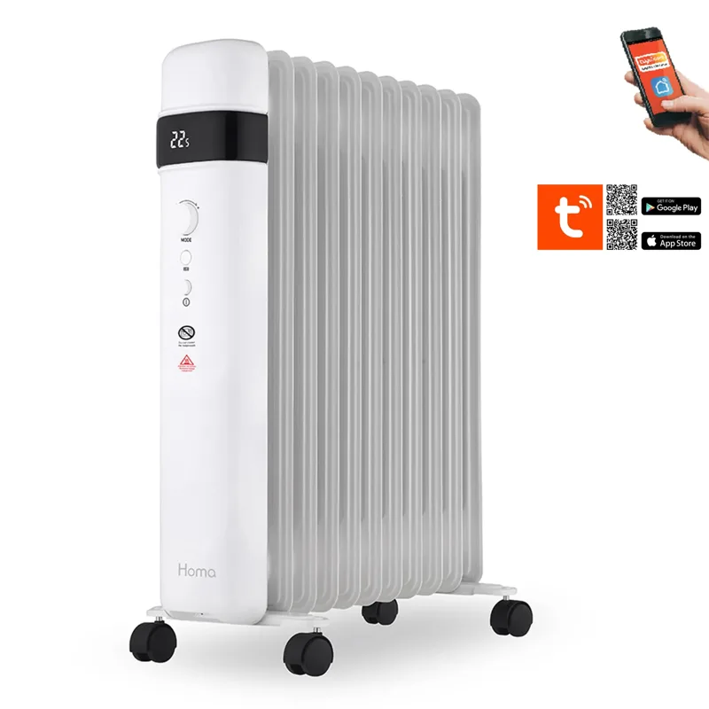 Маслен радиатор Homa HF-27DW с Wi-Fi, 2500 W