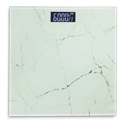 Електронен кантар Rosberg R51650G, 180 кг, бял мрамор