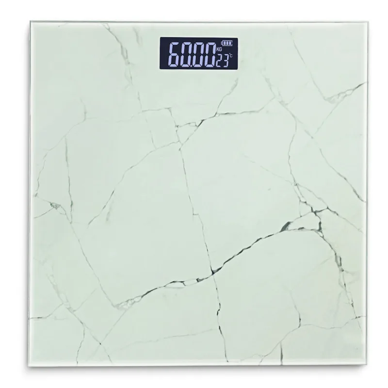 Електронен кантар Rosberg R51650G, 180 кг, бял мрамор