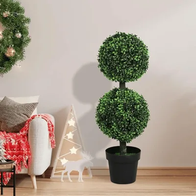 Изкуствен чемшир в саксия, 81x28 см