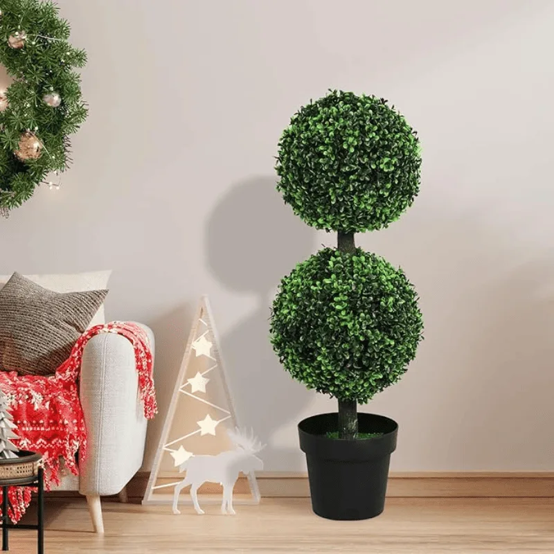 Изкуствен чемшир в саксия, 81x28 см