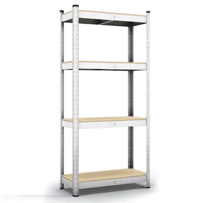 Метален поцинкован стелаж, 4 MDF рафта, 180х90х40 см