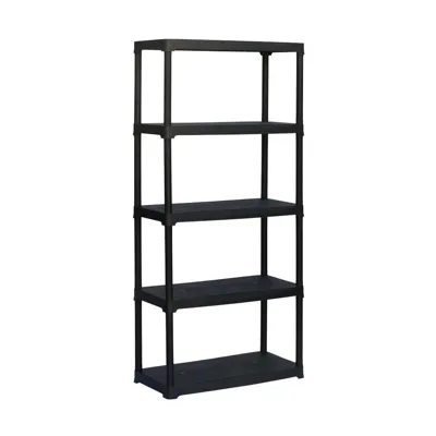 PVC стелаж, 5 рафта по 30 кг, 80х40х176 см