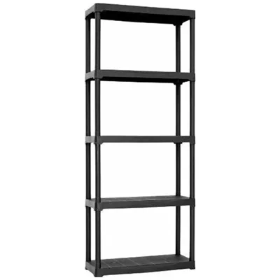 PVC стелаж, 5 рафта по 30 кг, 90х40х176 см