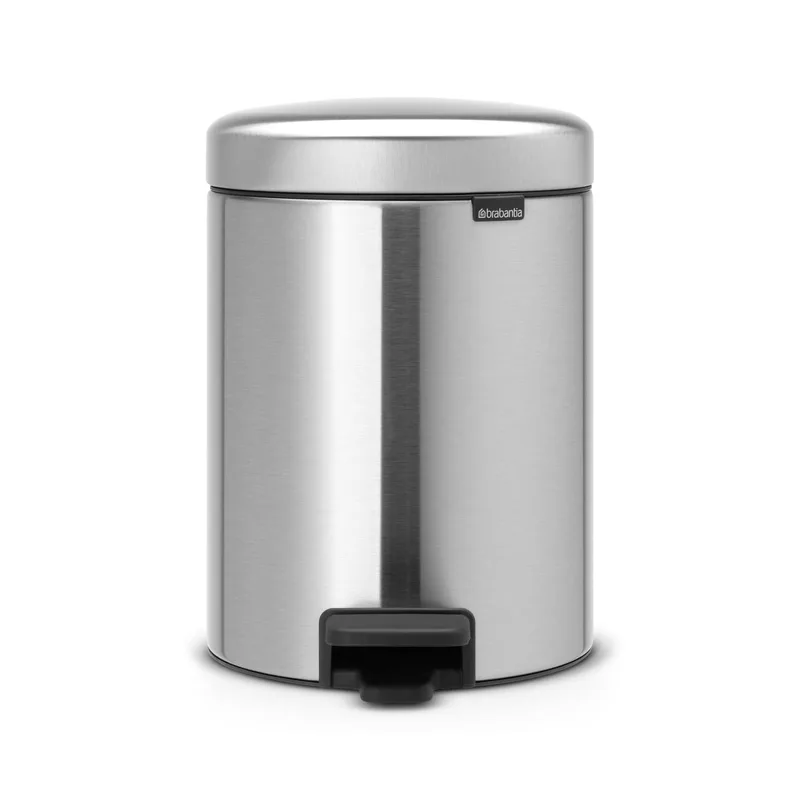 Кош за смет с педал Brabantia NewIcon, 5 л, матова стомана