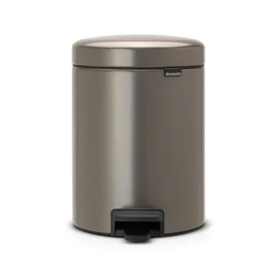 Кош за смет с педал Brabantia NewIcon, 5 л, платина