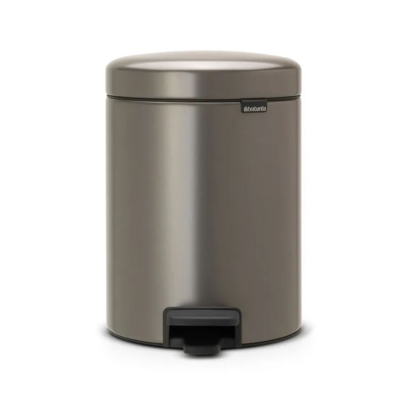 Кош за смет с педал Brabantia NewIcon, 5 л, платина