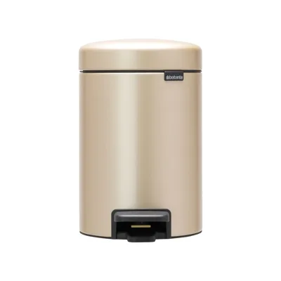 Кош за смет с педал Brabantia NewIcon, 3 л, златен металик