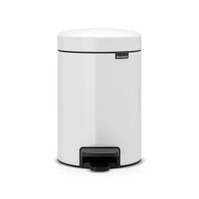 Кош за смет с педал Brabantia NewIcon, 3 л, бял