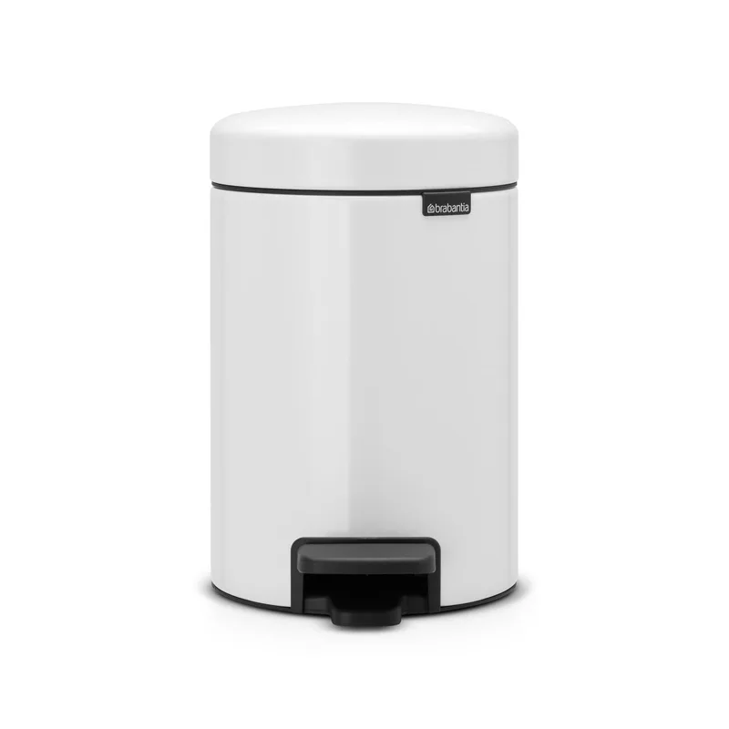 Кош за смет с педал Brabantia NewIcon, 3 л, бял