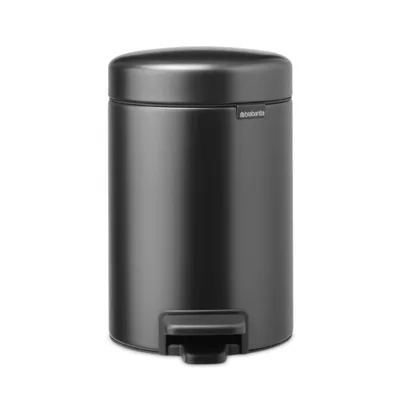 Кош за смет с педал Brabantia NewIcon, 3 л, наситено сиво